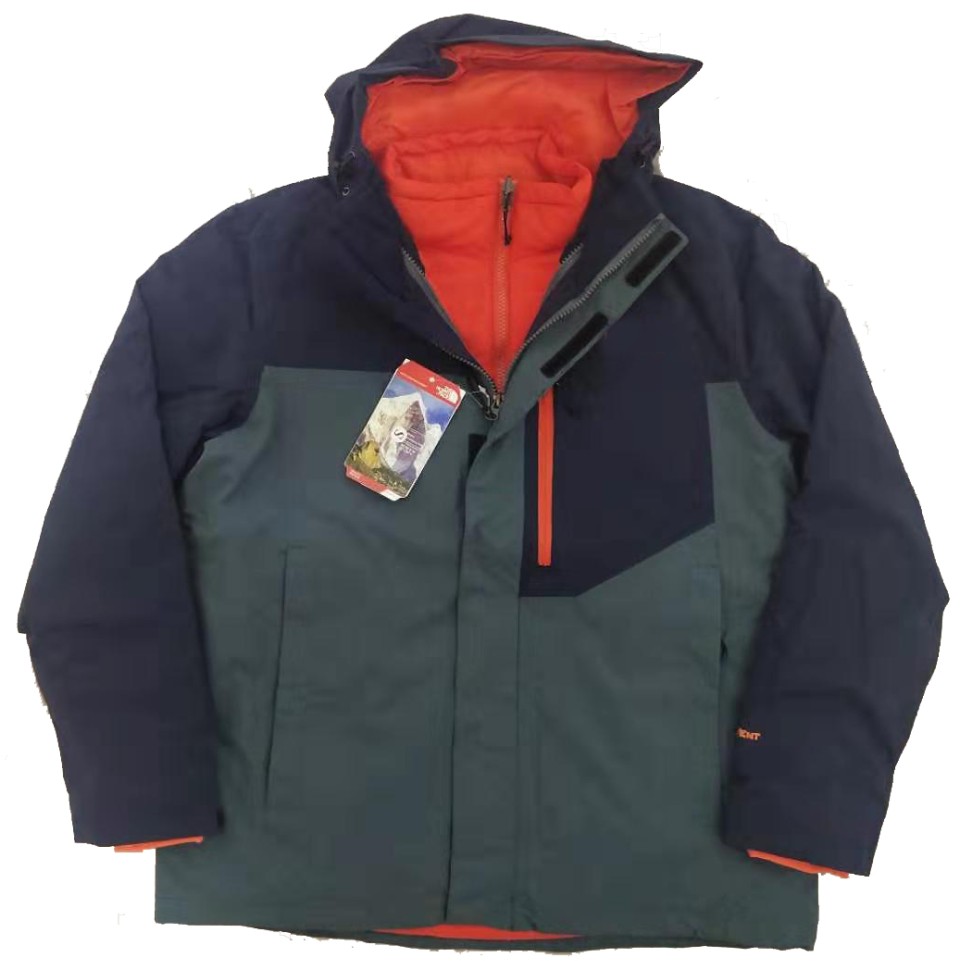 Spot Foreign Trade Tide Card Submachine Clothing Men Winter Mountaineering Clothing Cotton Liner Two Sets Windproof Warm And Breathable Three-in-one