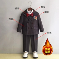 Флисовый комплект, костюм, рубашка, штаны, галстук-бабочка на лацкан, 3 предмета