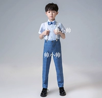 Рубашка, штаны, галстук-бабочка, подтяжки