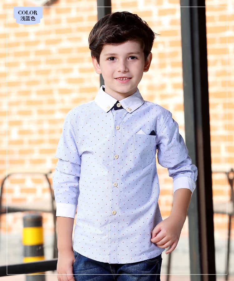 Chemise garcon à manche longue - Ref 2082454 Image 32