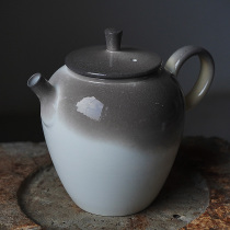 Remember Art Pottery Hand Lablank Wood Kiln Grass Wood Ash Wood Burning Purple Sand Su Burning Natural Downy Grey Beauty Shoulder Bubble Teapot Tea Lane