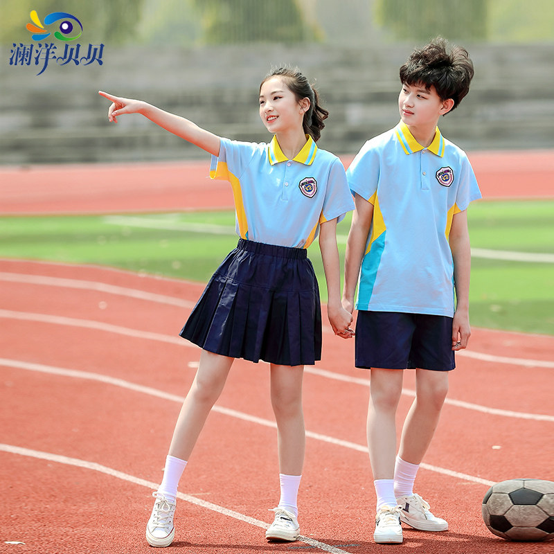 Kindergarten suit summer kindergarten school uniform school uniform short sleeve school uniform teachers clothed cotton