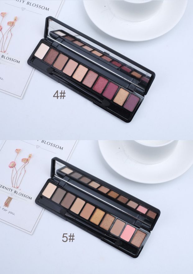 Cô gái tuổi teen mười màu phấn mắt đĩa mờ pearlescent màu nude trang điểm màu đất bí ngô bưởi màu nàng tiên cá Ji người mới bắt đầu phấn mắt - Bóng mắt phấn mắt giá học sinh