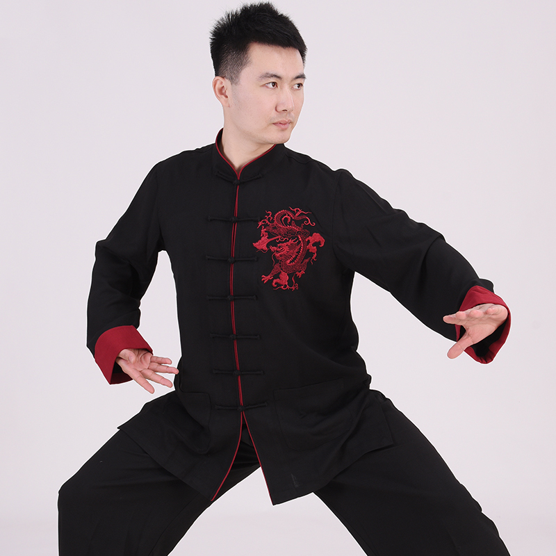 Tai chi uniforms spring autumn practice utilitymen's summer cotton linen Chinese wind 2020 new taijiquan to perform martial arts