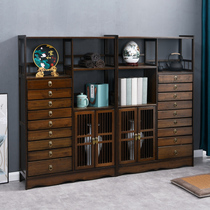 Tea Water Shelf Shelving Shelf Office Dorpao Loft Palaeoshelf Bamboo Solid Wood Multilayer Tea Cabinet Ground Tea Cabinet Reception