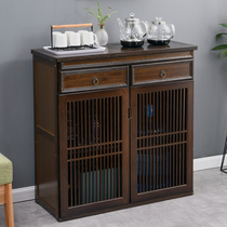 Tea bar Several offices Tea side cabinet Home Small tea table tea Tea Boiling Water Tea Water Cabinet Tea Set Tea Containing Cabinet Bamboo