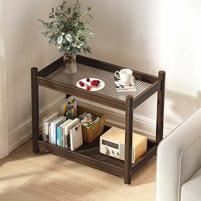 Nordic Light Lavish Bed Head Cabinet Mobile Bedroom Small Narrow Bed Side Cabinet Table Modern Minima Home Bedside Shelf