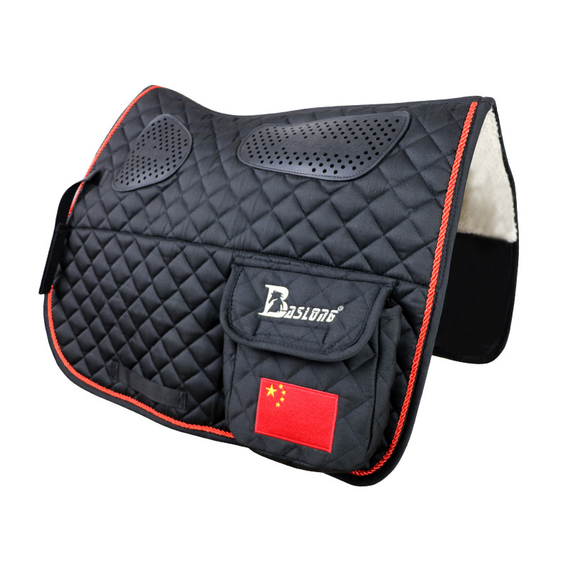 Non-slip silicone thick saddle pad large pocket saddle pad equestrian riding mat sweat drawer wild riding outdoor equestrian