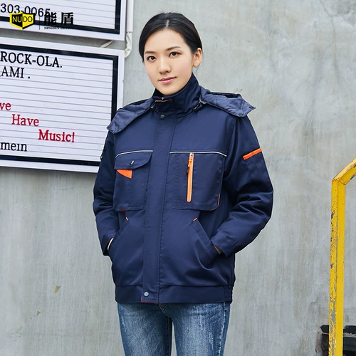 能盾 Демисезонная куртка для работы, комплект, удерживающий тепло пуховик, увеличенная толщина