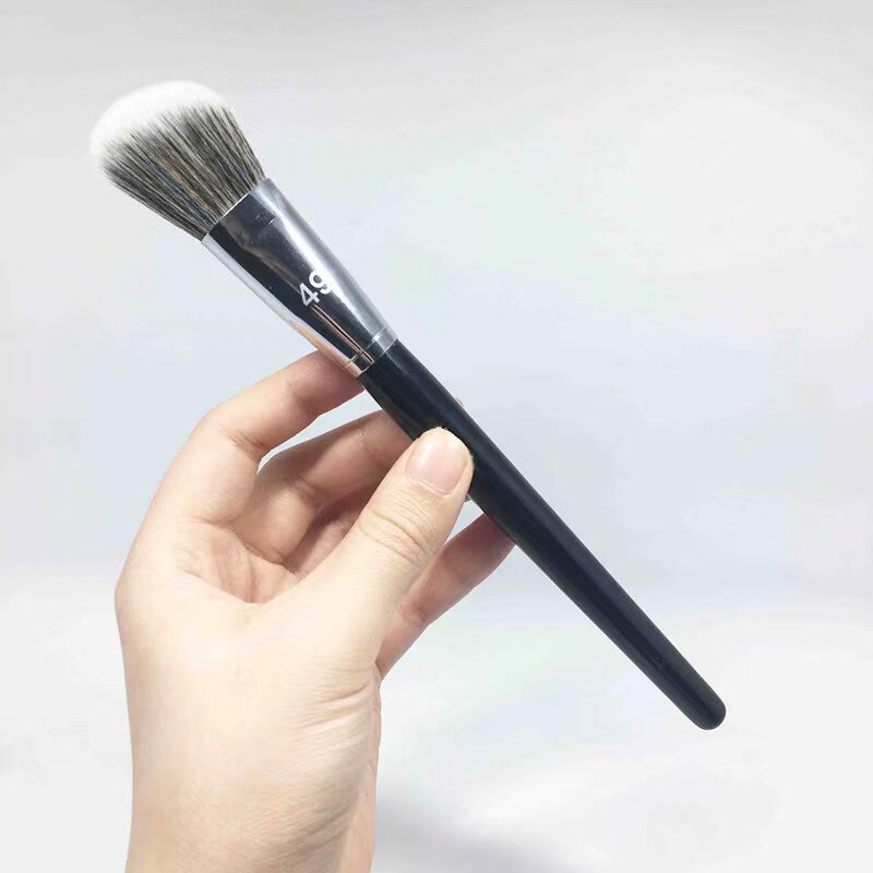 Silk 49 Beveled Face Blush Brushed Side Face Repair Brush Shaded Brush Profile Dark Shadow Brush Fiber Hair Canton Makeup Brush