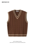 Жилет подходит для мужчин и женщин, униформа без рукавов, свитер