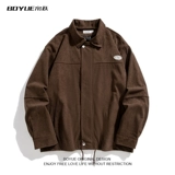 Вельветовый лонгслив, трендовая ретро модная куртка для отдыха подходит для мужчин и женщин