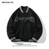 Бейсбольная японская форма, короткая куртка, с вышивкой, популярно в интернете