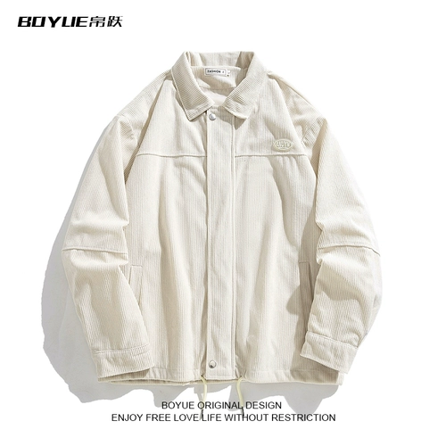 Вельветовый лонгслив, трендовая ретро модная куртка для отдыха подходит для мужчин и женщин