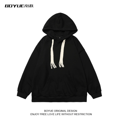 Осенняя плетеная утепленная толстовка для отдыха, толстовка с капюшоном, оверсайз, на шнурках