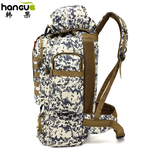 Камуфляжный уличный тактический водонепроницаемый рюкзак, вместительная и большая сумка для путешествий подходит для мужчин и женщин, снаряжение