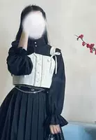 Черный, рукава фонарики