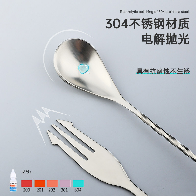 调酒师必备!304不锈钢长吧勺,你的饮品创意从此起飞!调酒/咖啡/奶茶全能助手?-搅拌棒-淘宝好物网