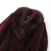 Papo Shiti 2018 Haining len lông mùa xuân và mùa thu mới fox fur cổ áo ladies phần dài Hàn Quốc áo khoác thủy triều Faux Fur