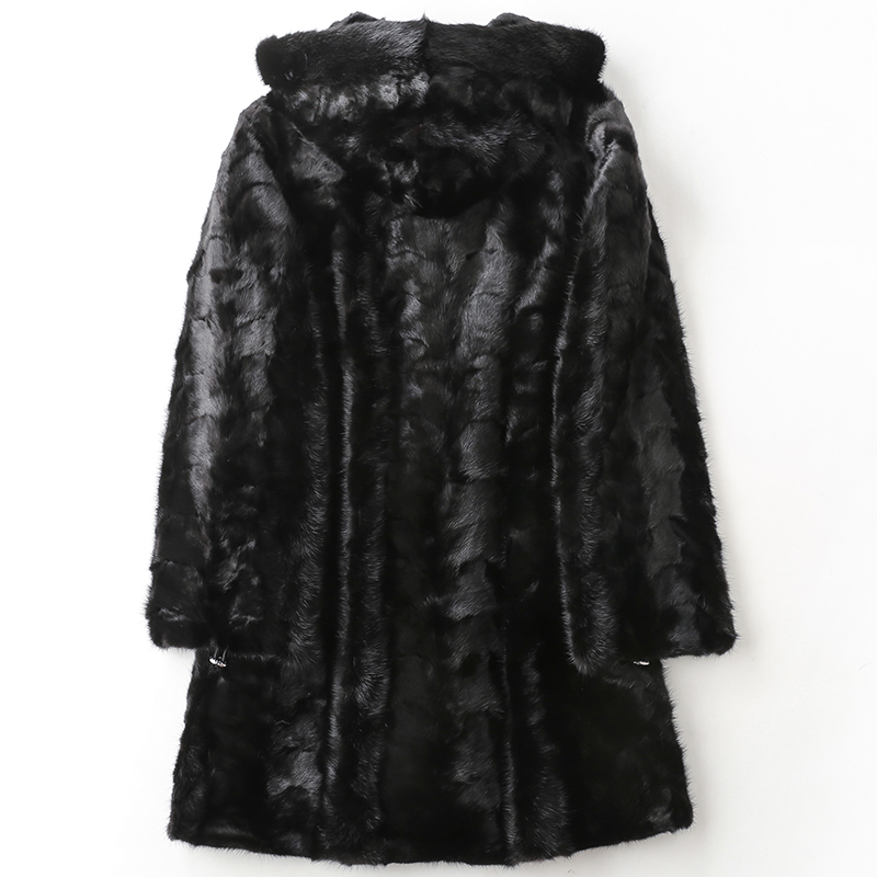 Manteau de fourrure femme POBOSITY     en Cheveux de vison - Ref 3175261 Image 2