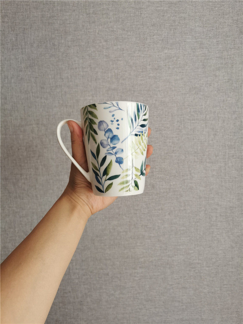 Defect treatment) creative ceramic large-capacity mug couple men and women office water cup breakfast cup