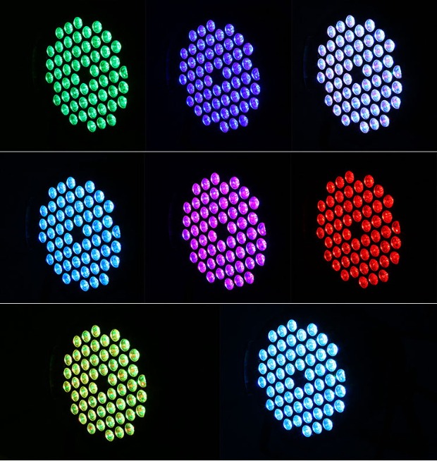 Ánh sáng sân khấu LED54 3W đầy đủ màu sắc ba trong một đầy màu sắc ánh sáng hiệu suất đám cưới thanh ánh sáng thiết bị ánh sáng bề mặt 	đèn pha chiếu sáng sân khấu	