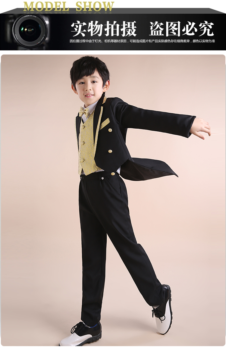 Trẻ em ăn mặc bé trai phù hợp với hoa nhỏ cô gái tuxedo phù hợp với mùa xuân phù hợp với học sinh Anh váy xinh cho bé