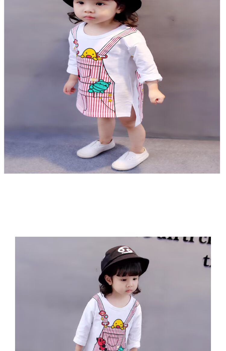 Váy bé gái mùa xuân và mùa thu mới phiên bản Hàn Quốc của bé gái váy cotton dài tay bé công chúa đầm bé gái 1-3 tuổi 4 mùa thu váy trẻ em đẹp