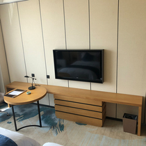 Customized hotel room conjoined computer desk TV cabinet luggage rack hotel B & B apartment style board table