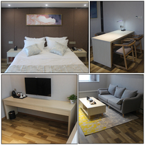 Hotel Furniture Set Hotel Standard Room Full Furniture Bed Single Apartment Single Queen Bed