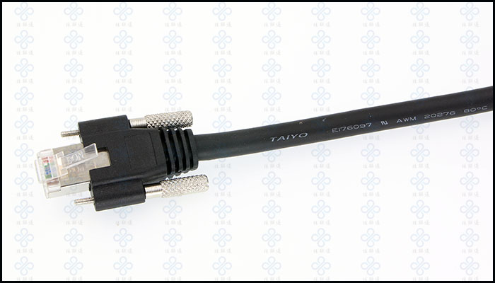 【千兆网工业摄像头网线 锁紧网口网线 高柔千