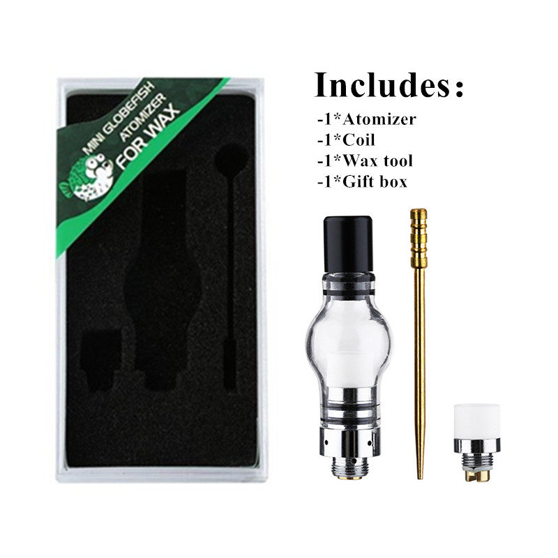 Original LTQ Vapor Mini Globefish WAX Atomizer Rosin Burning Cream Bulb Atomizer