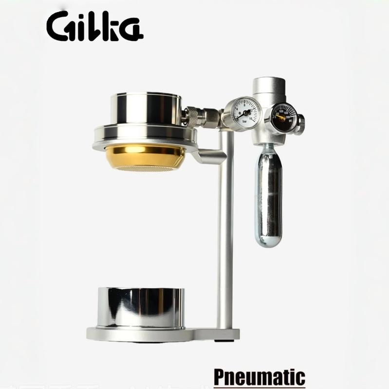 Officially Partnered Gilka Does Not Have a Week Eight Brand Name, but It Is a Pneumatic Coffee Machine for Espresso, Suitable for Home and Outdoor Use, Portable