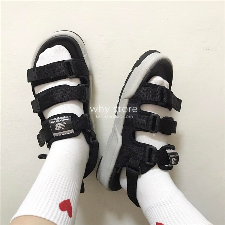 Hàn Quốc new new balance đen cherry hồng nam giới và phụ nữ thể thao bãi biển dép dép sd3205bbw giày sandal nữ