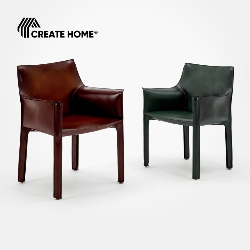 Italian-Style Cassina Saddle Leather Dining Chair, Modern Minimalist Living Room Home Dining Table and Chair, Designer Creative Upholstered Stool Italian-Style Cassina Saddle Leather Dining Chair, Modern Minimalist Living Room Home Dining Table and Chair, Designer Creative Upholstered Stool