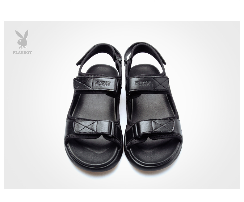 Playboy sandal nam 2018 hè mới giày nam đế xuồng thoáng khí phiên bản Hàn Quốc của xu hướng sandal cá tính shop giày