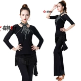 Новая одежда Gittaba, без аквариумная танцевальная одежда, женский латинский танец Liu, Diamond Dance Clothing