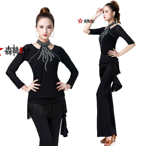 Новая одежда Gittaba, без аквариумная танцевальная одежда, женский латинский танец Liu, Diamond Dance Clothing