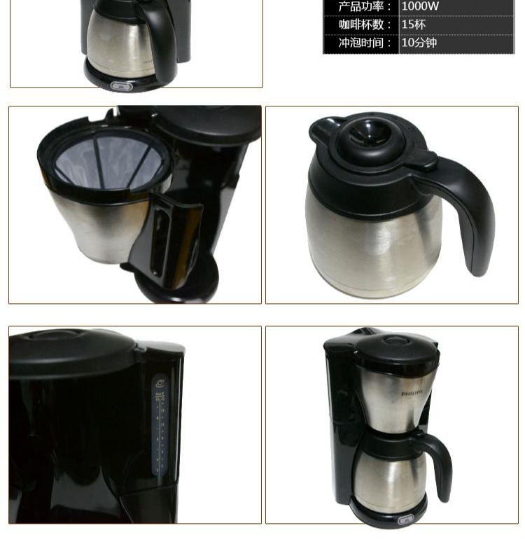 máy pha cafe nespresso Máy pha cà phê tự động nhỏ giọt bằng thép không gỉ Philips HD7546 - Máy pha cà phê máy pha cà phê bằng tay