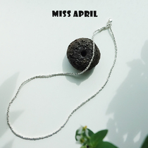 Miss April hand-imported broken silver hand-made necklace length can be customized semeno same style