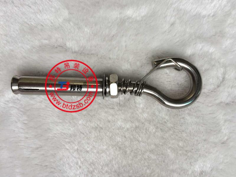 304 stainless steel flat expansion hook with safety card slot manhole protection anti-fall net bolt hook hook hook