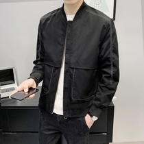 2021 new spring autumn coat men Korean trend middle school students loose wear casual jacket men autumn jacket