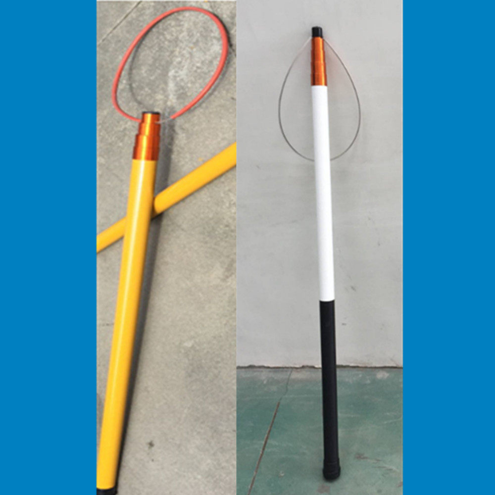 Manufacturer Lifesaving Rod Fiberglass Swimming Pool Flex 5 5 m Red White Swimming Pool Rescue Band Ring Adjustable Salvage