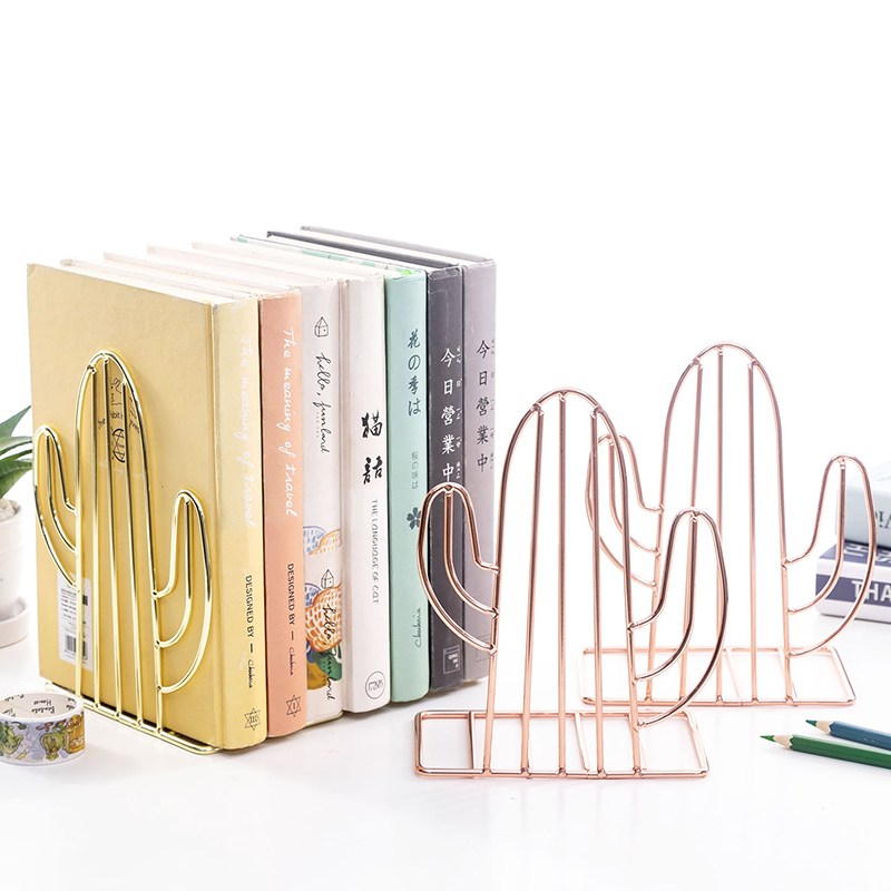 ins Nordic desktop Easy iron frame plating creative graphics book book by book stand 2 pieces