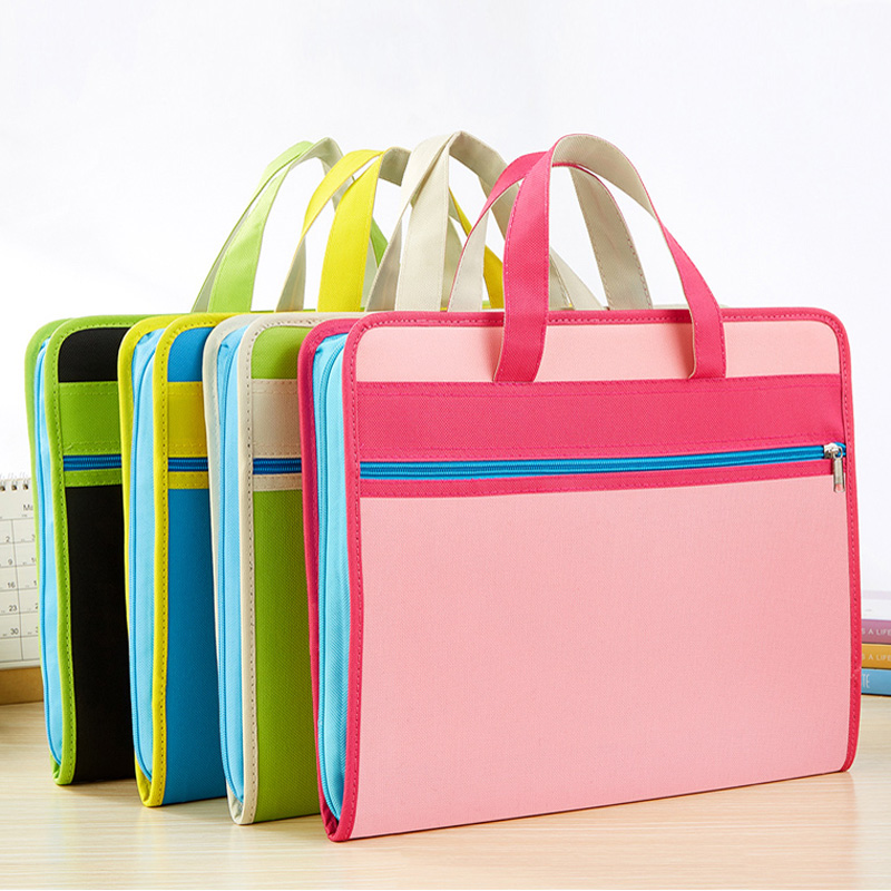 A4 folder multilayer student with exam paper containing bag hand information classified 13 g large capacity canvas organ bag 