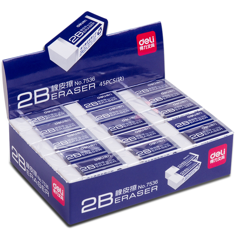 Del 7536 Eraser Children Eraser Student Eraser Small Rubber Test Art Eraser