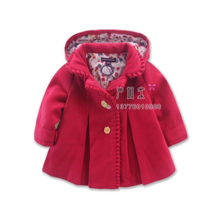 Manteau pour fille en laine - Ref 2162132 Image 4