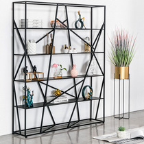 Nordic Wrought iron creative display rack Shop partition shelf Bridal headdress shelf Store shop product display rack