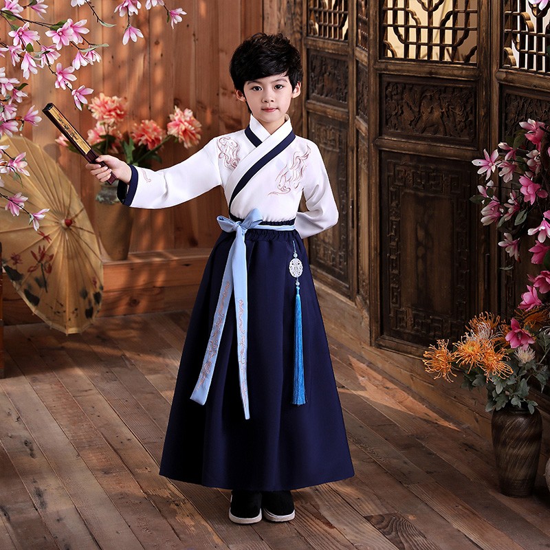 Hanfu boy summer new children's ancient costume young master's clothing Chinese style handsome Tang suit boy ancient style children's suit