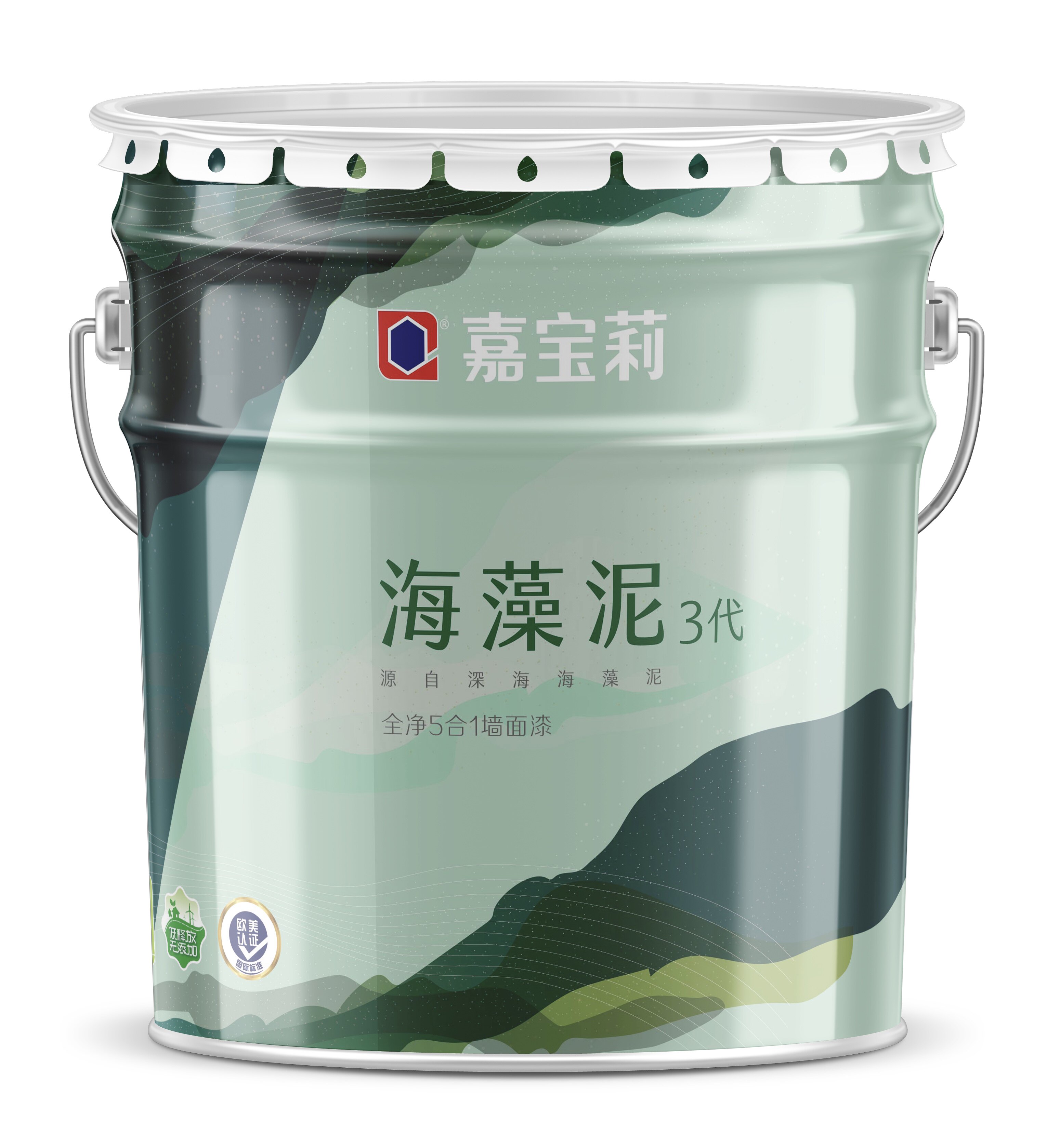 Carpoly seaweed mud paint 3rd generation all-around net 5-in-1 5-in-1 KRM9152 20kg wall paint white